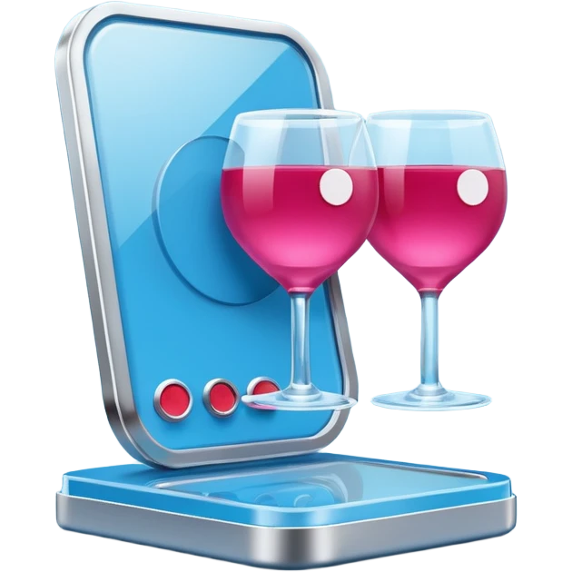 Ozon order pickup point in the brand's blue (digital blue) and raspberry colors emoji