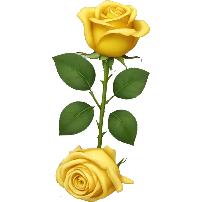 Yellow rose emoji