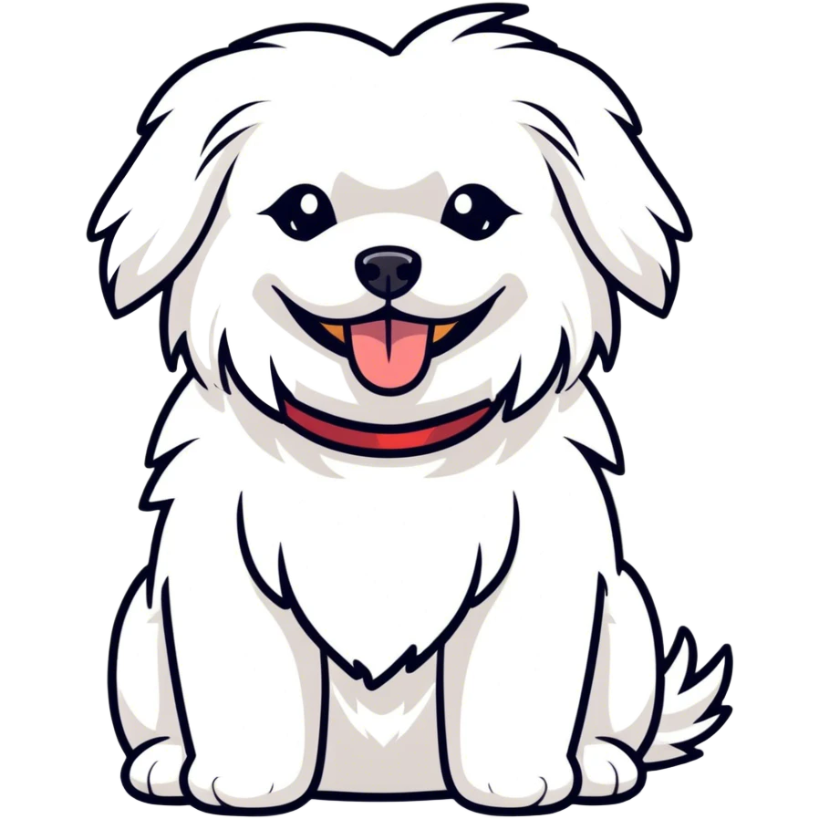 Maltese dog emoji