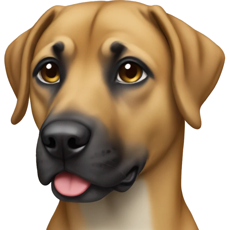 Black mouth cur emoji