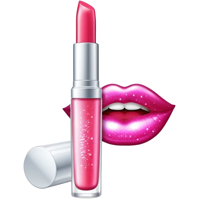 1990’s sparkly lip gloss tube emoji