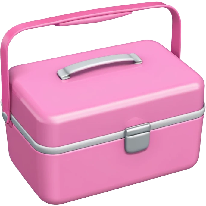 Cute pink lunchbox emoji emoji