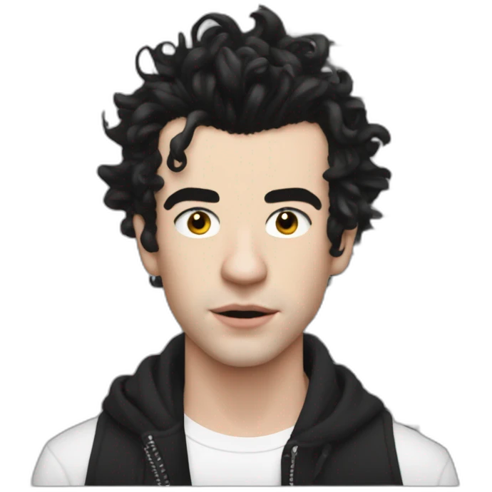 matty healy mugshot emoji