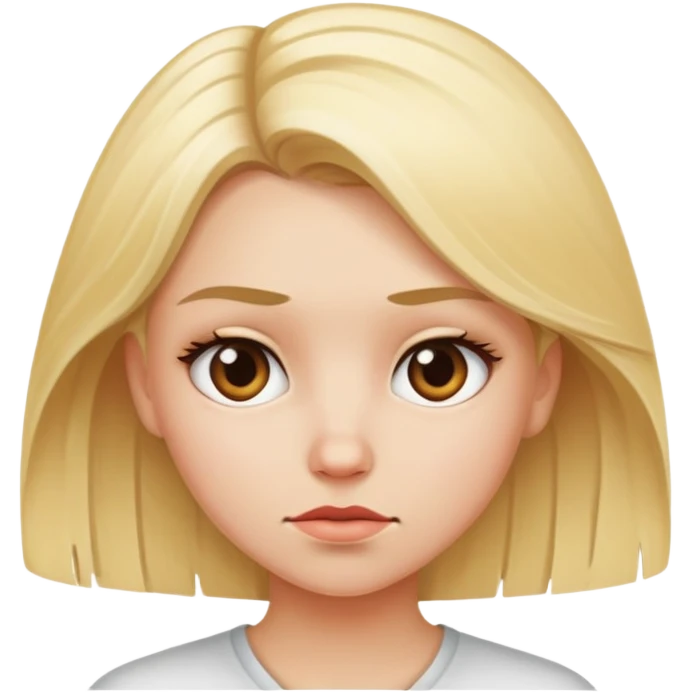 Blonde girl with attitude problem emoji