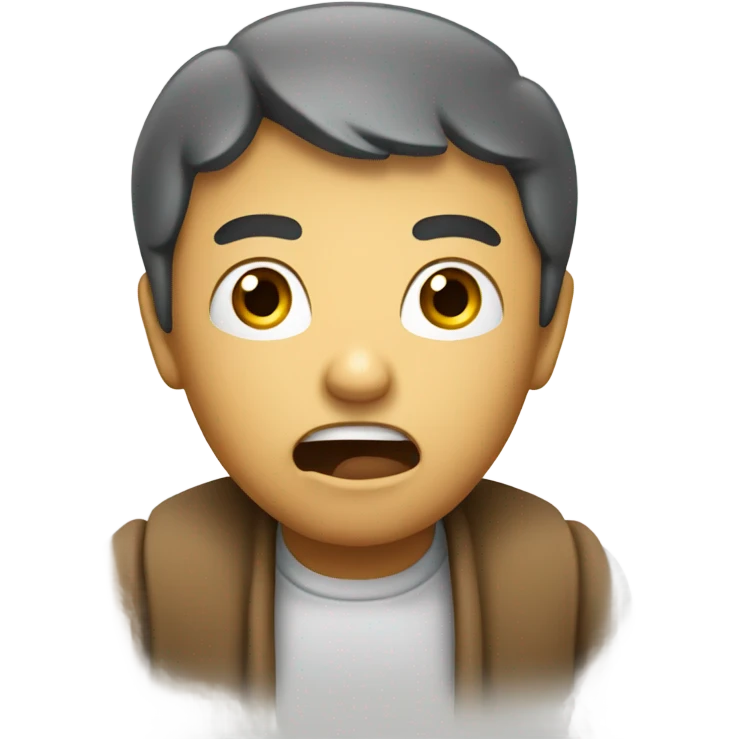 A surprised classic Android emoji. emoji