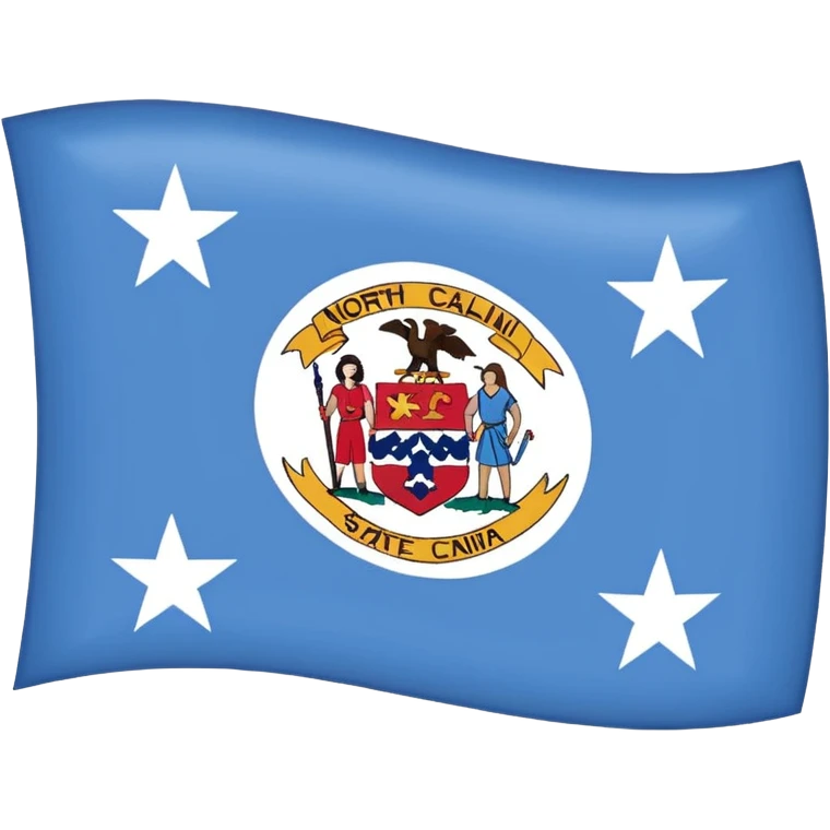 North Carolina state flag emoji
