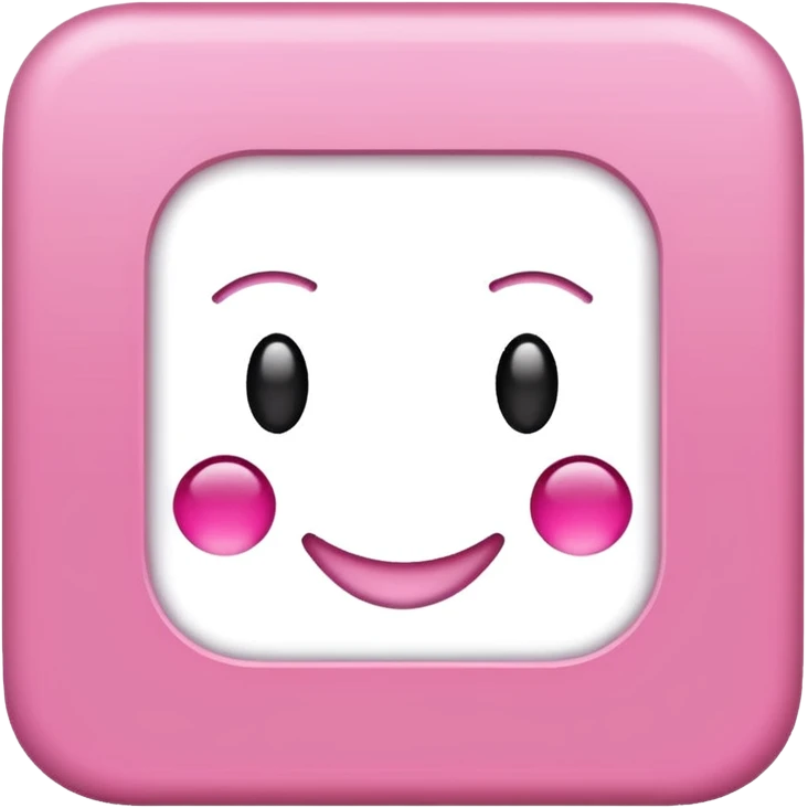 Pink square with 'OK' text emoji