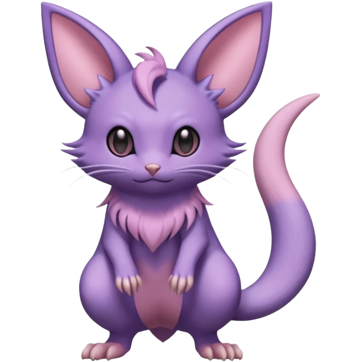 Rattata-Noibat-Skitty-Espeon-Purrloin-Fakemon-hybrid-creature (full body) emoji