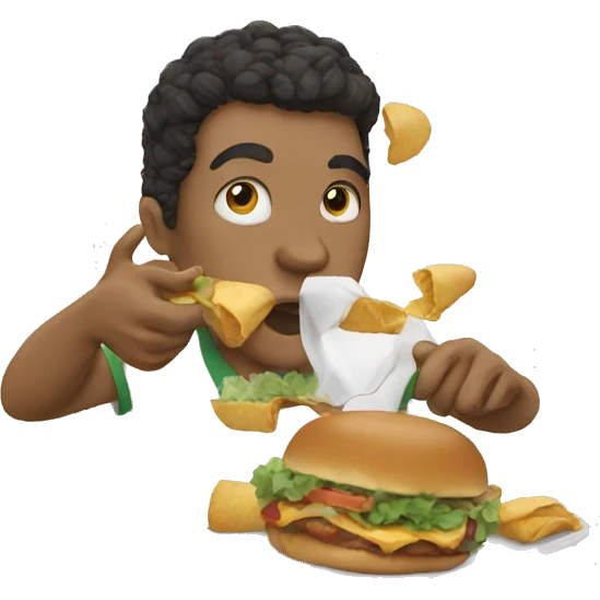 pass eat a lunch emoji