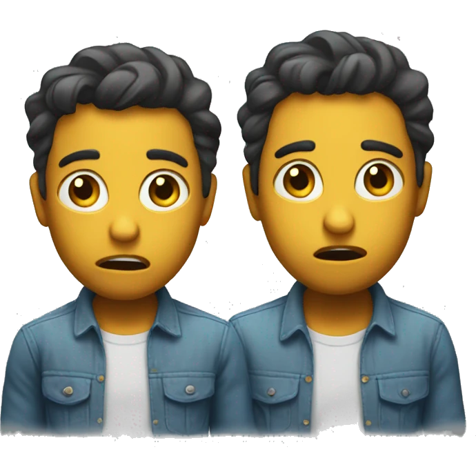 I am surprised & sad emoji