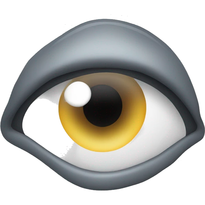 Grey eye emoji