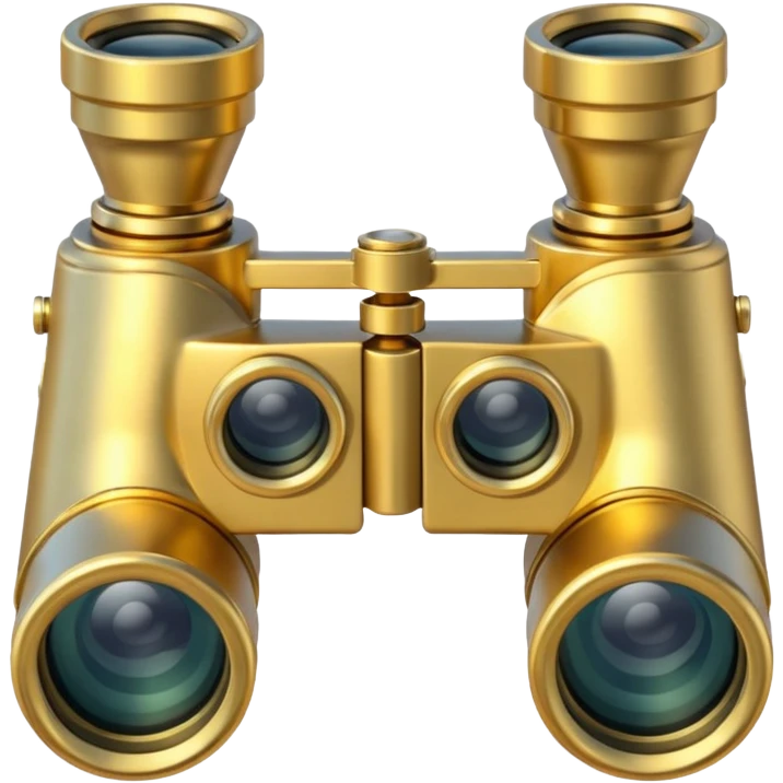  gold binoculars with large lenses emoji