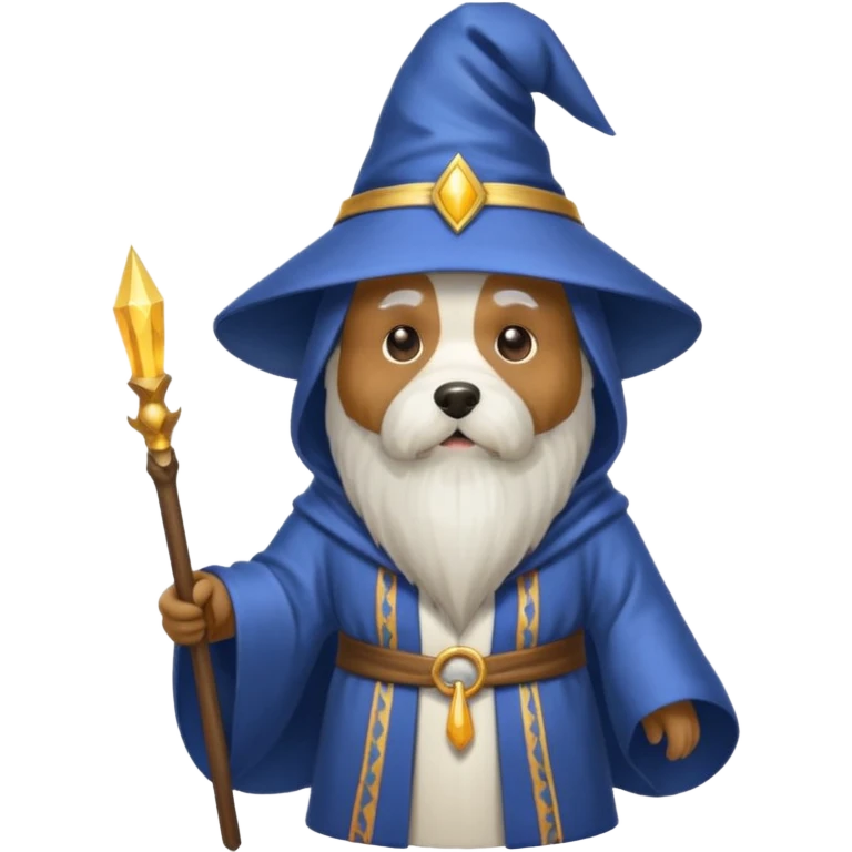 Dog wizard emoji