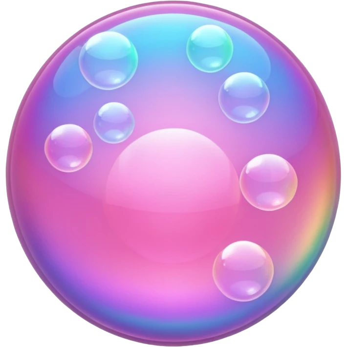 pink bubbles emoji