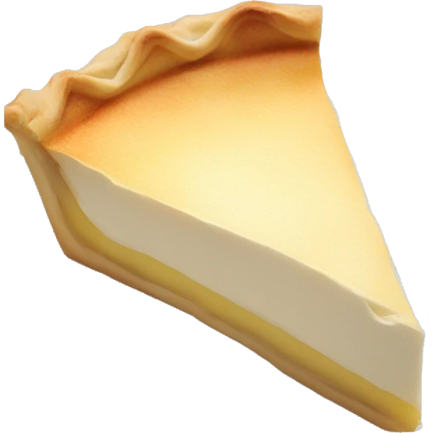 Ricotta pie on a plate emoji