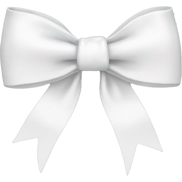 white bow emoji