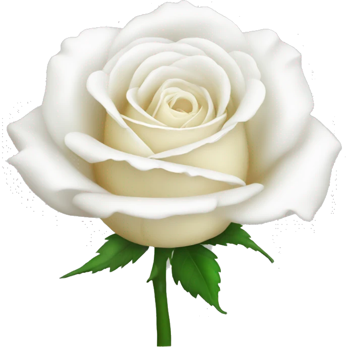 white rose  emoji