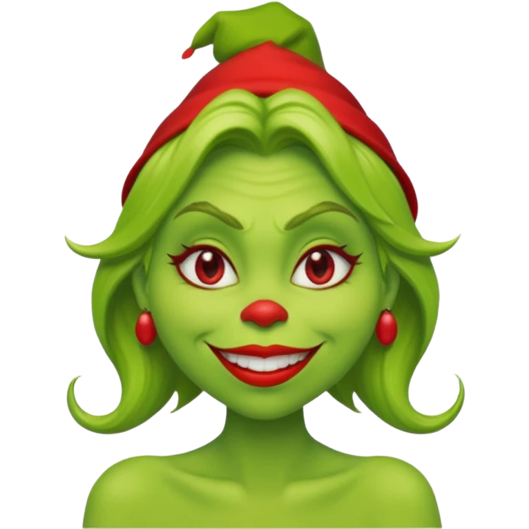 Grinch woman emoji