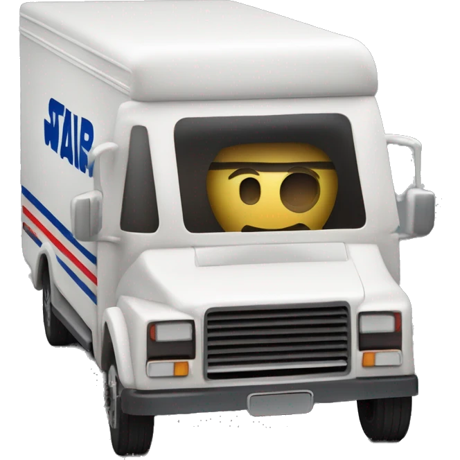 1971 very very long 40 foot long mail delivery truck shaped like Star Wars Queen Amadala shaped truck emoji