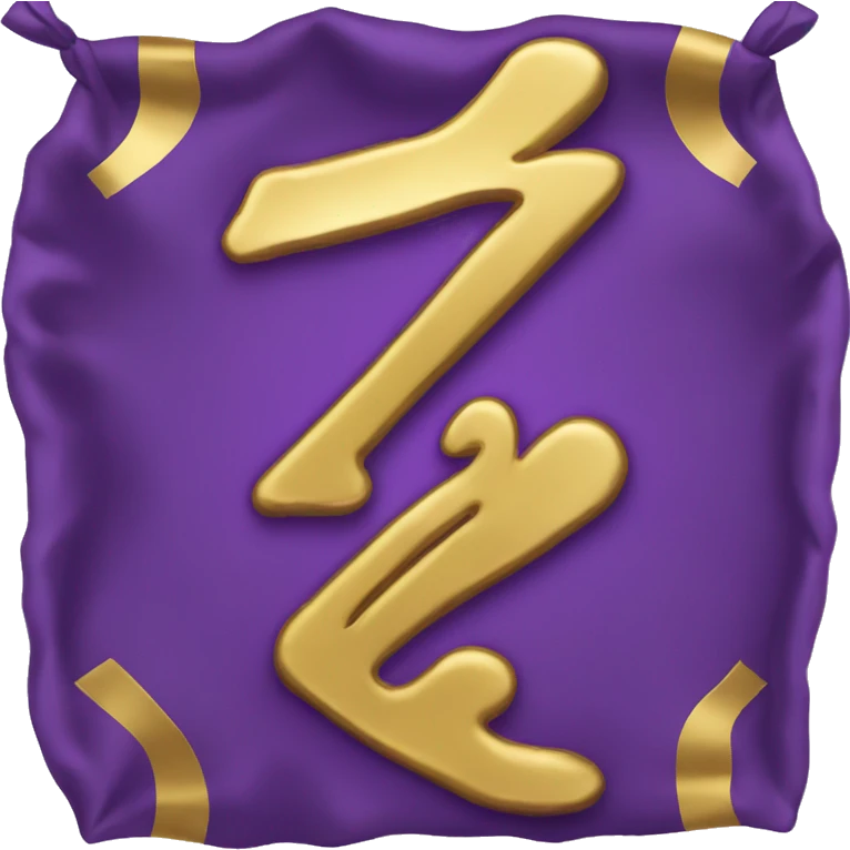 #1 purple with gold margins emoji