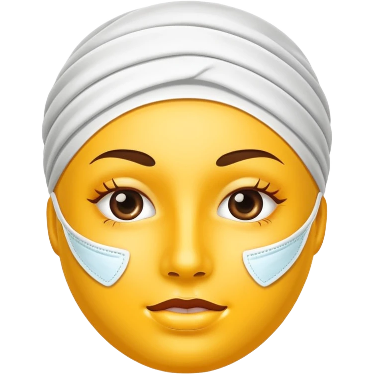face mask cream emoji
