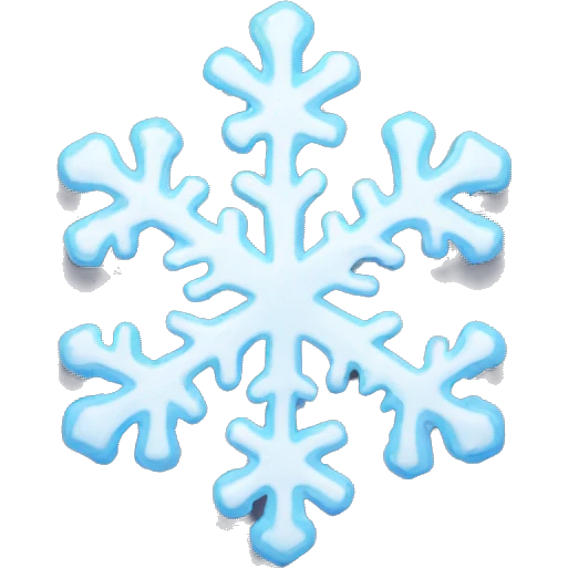 Melting snowflake emoji
