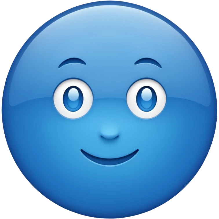 BLUE CİRCLE BUTTON emoji