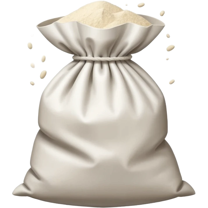 open bag of flour emoji