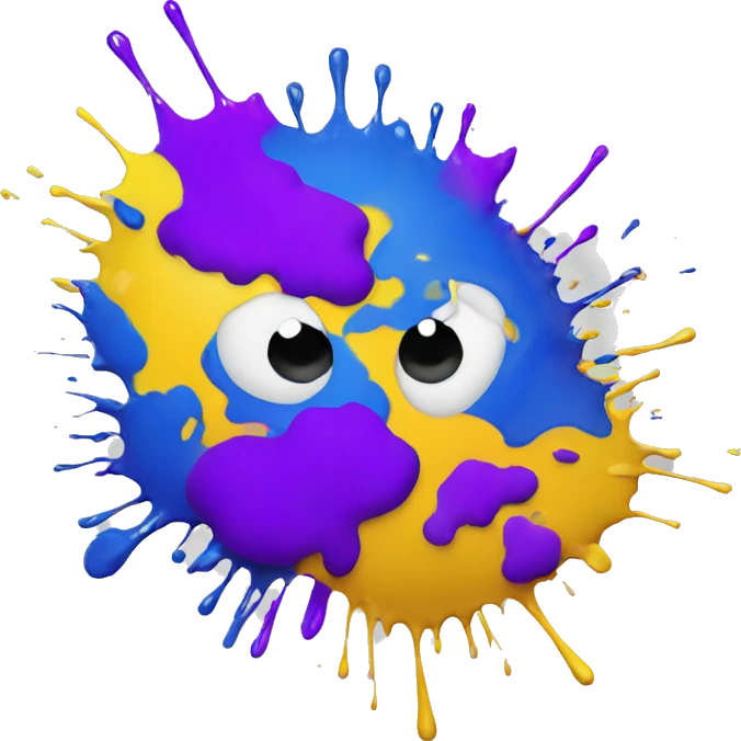 Paint splatter emoji