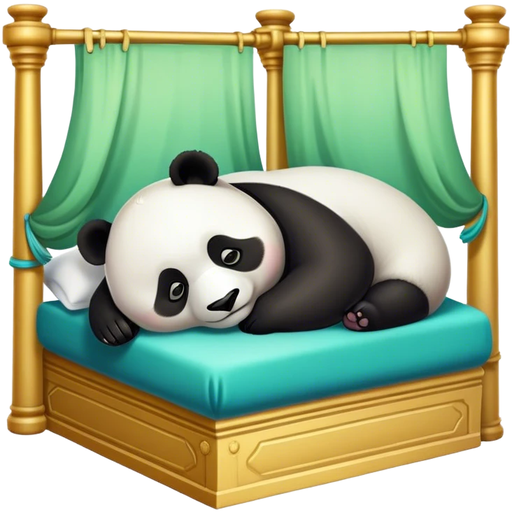 Panda naps in palazzo emoji