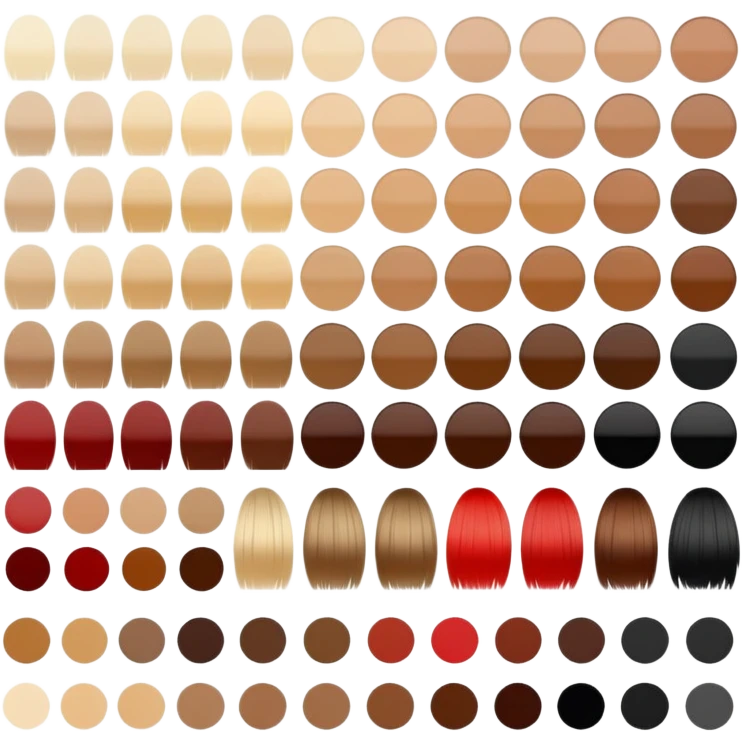 hairdresser color palette emoji