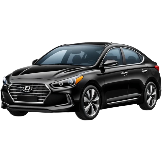 Black Hyundai car emoji