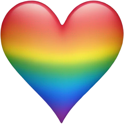 Rainbow heart emoji