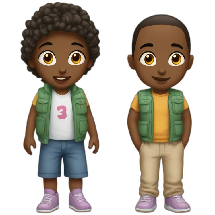 Twins boy and gril emoji