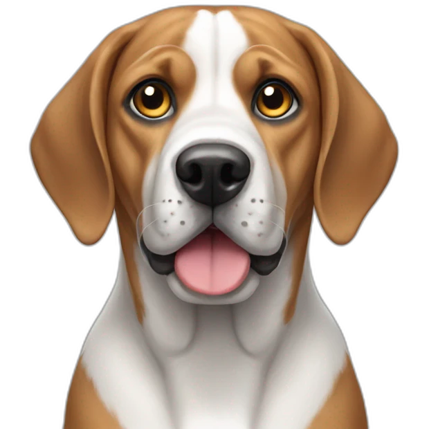 Beagle Dog with Grey Mastiff, Grey Eyes emoji
