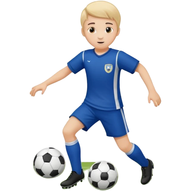  мальчик играет в футбол на поле и эта картинка должна быть обведена в кружок !!!!!! emoji