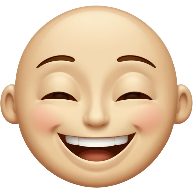 I want an overly excited face that says “I am so excited, I cannot contain. With eyes tightly squeezed closed together and a big grin emoji. With no  eyes  emoji