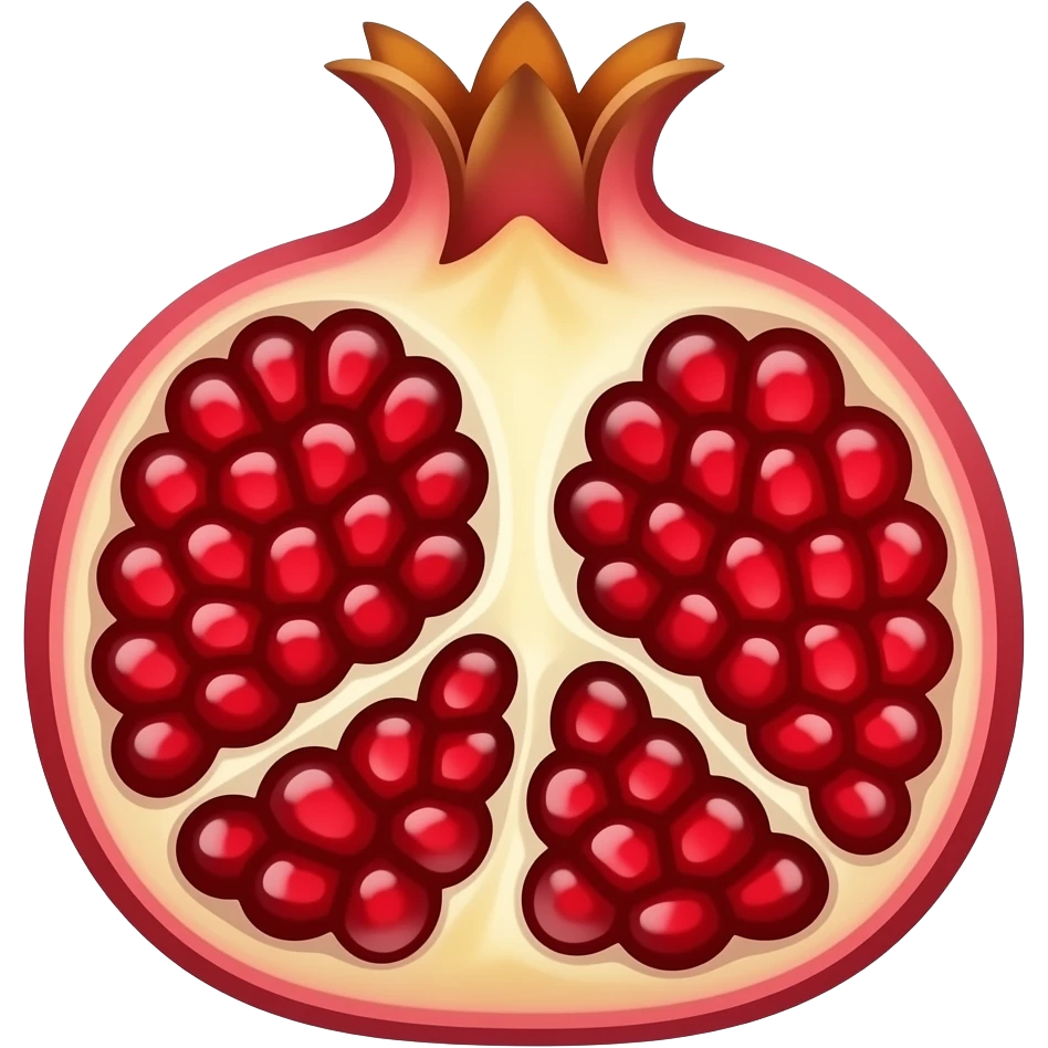 red pomegrant emoji