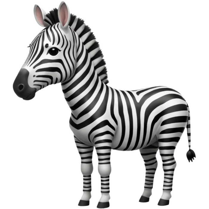 A zebra listening to music emoji