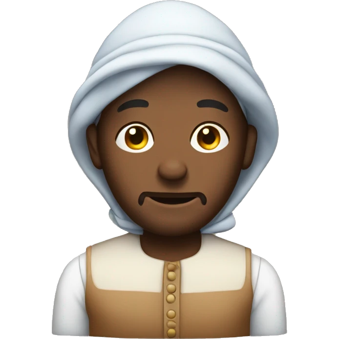 Man in bonnet bedtime emoji