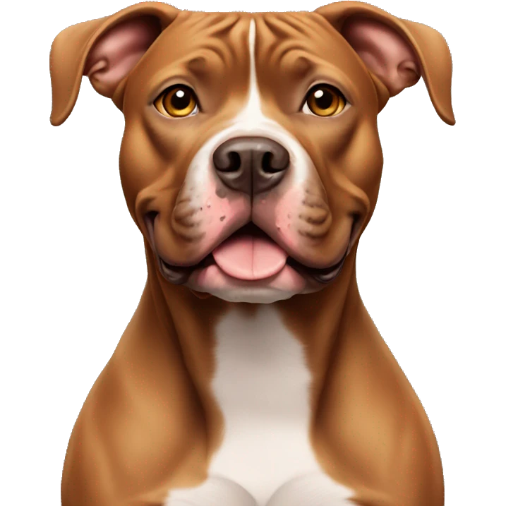 Brown pitbull emoji