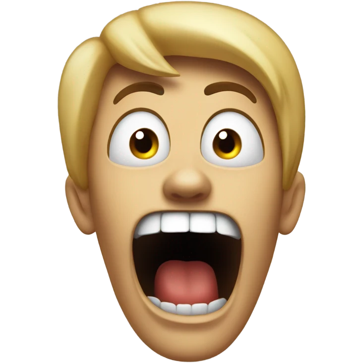 someone screaming emoji