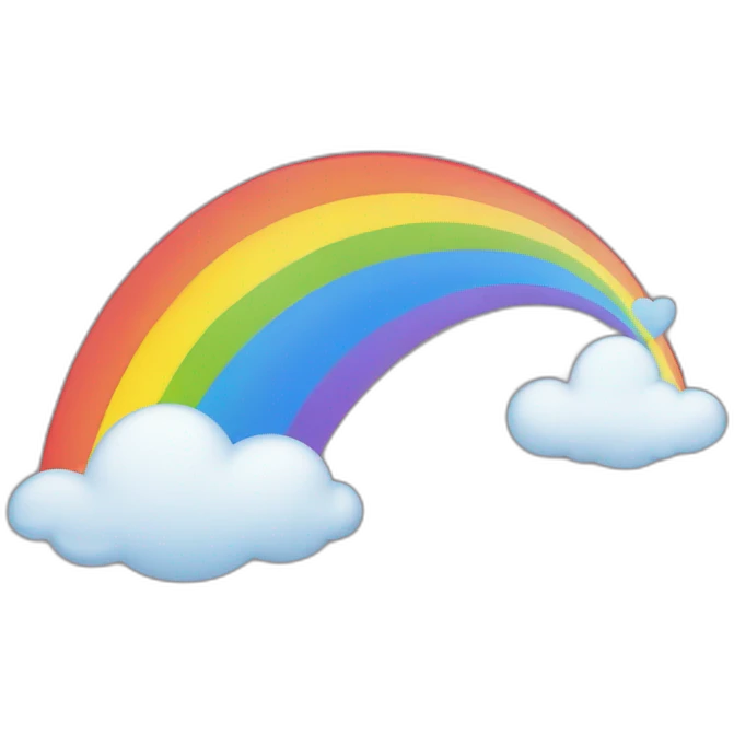 Cœur en arc-en-ciel emoji