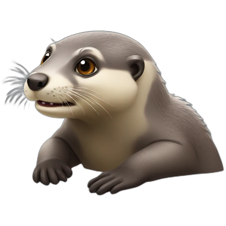 Castor mange loutre emoji