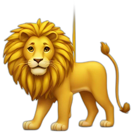 Lion and sun in flag emoji