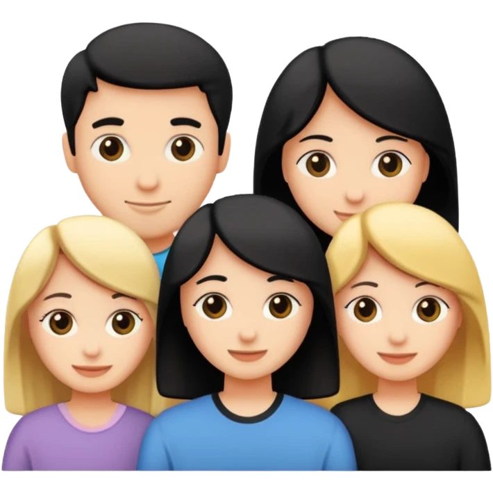 Friends written in English emoji