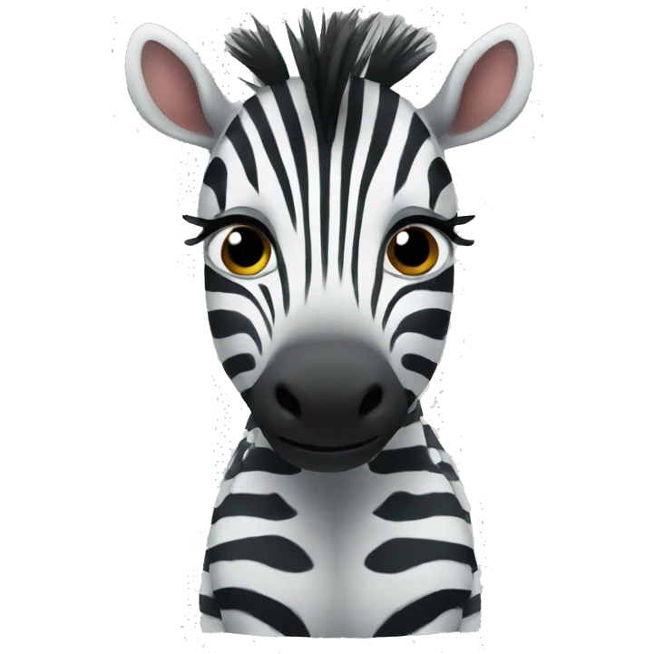 Anxious baby Zebra emoji