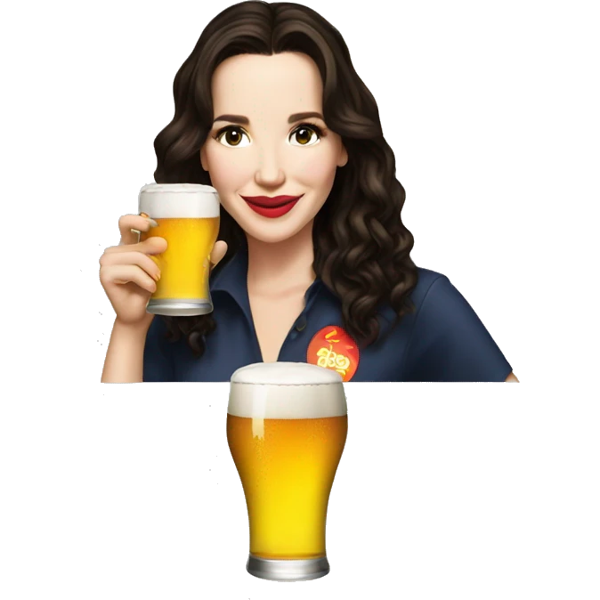 Natalia Oreiro drink beer emoji