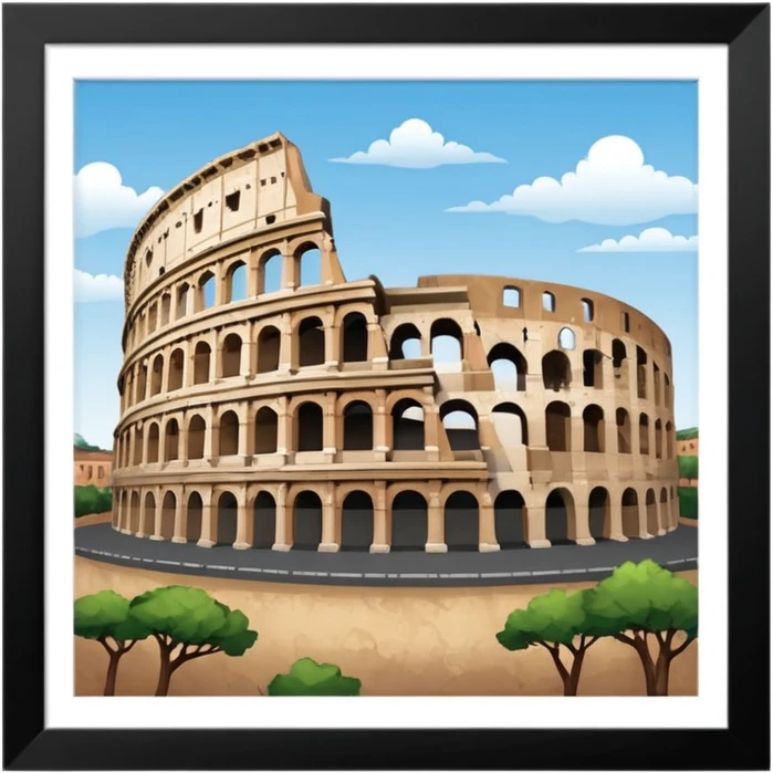 colosseum rome  emoji emoji