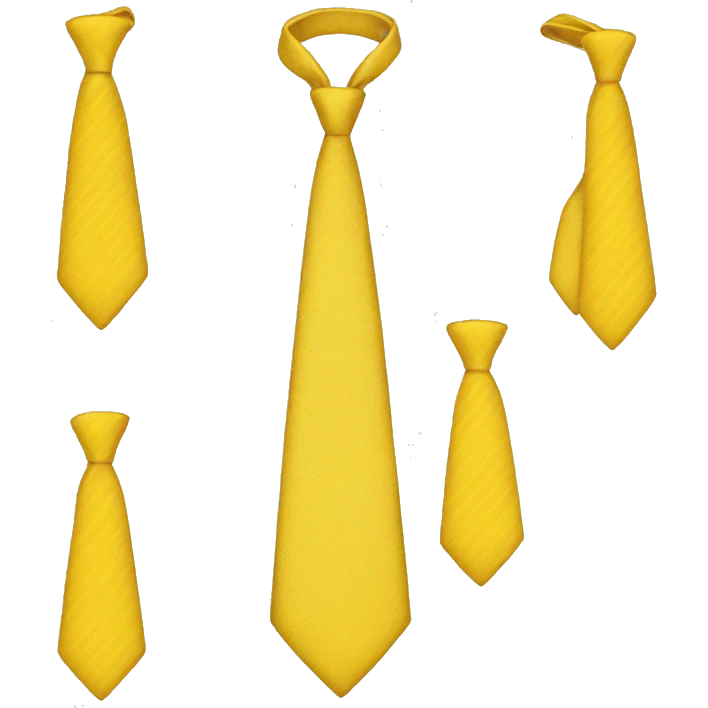 Yellow tie emoji